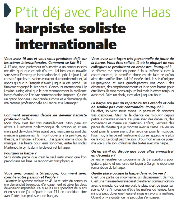 article Pauline Haas